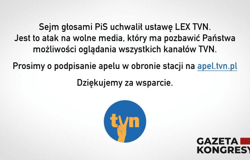 Apel w&nbsp;obronie Wolnych Mediów