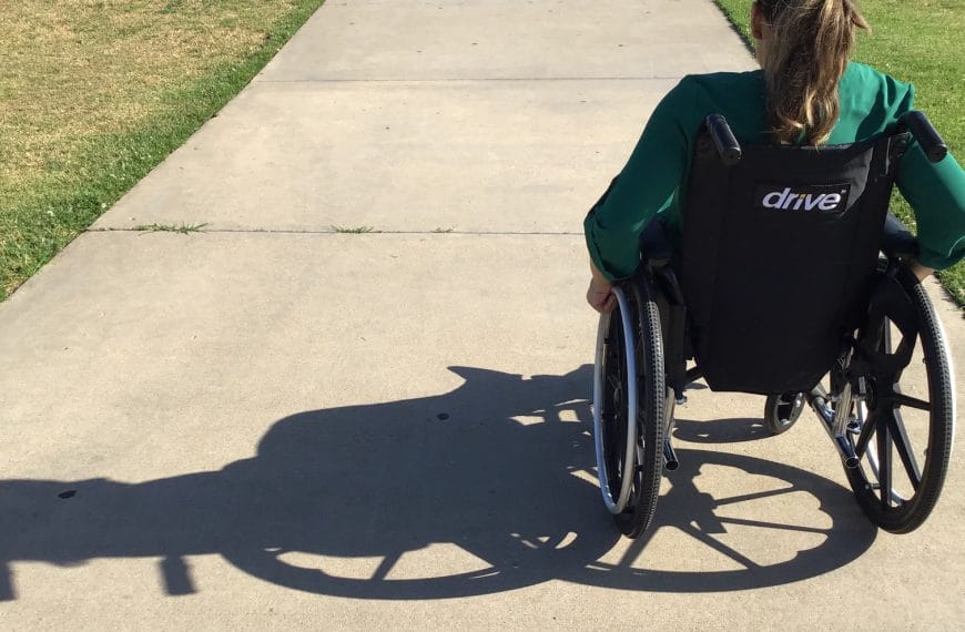 woman in wheelchair