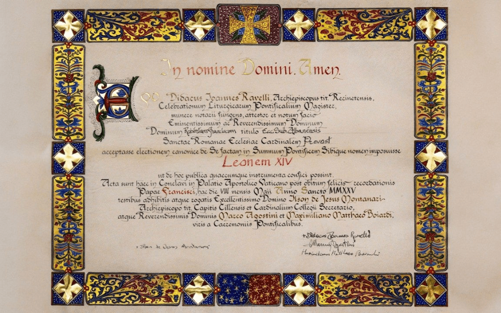 akt przejęcie urzędu papieża przez Leona XIV