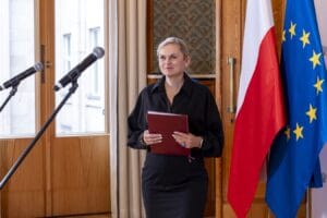 Uczniowie egzmianują Barbarę Nowacką