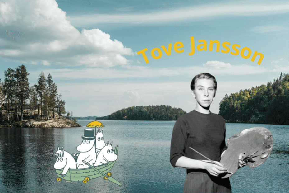 Tove Jansson na tle fińskiego krajobrazu
